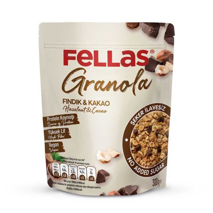 Fellas Hazelnut & Cocoa Granola
